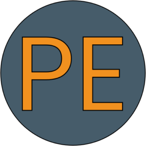 PE favicon larger font